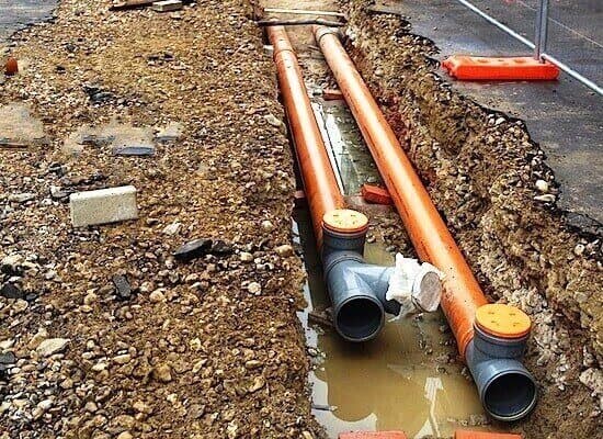 Realizzazione fognature civile 